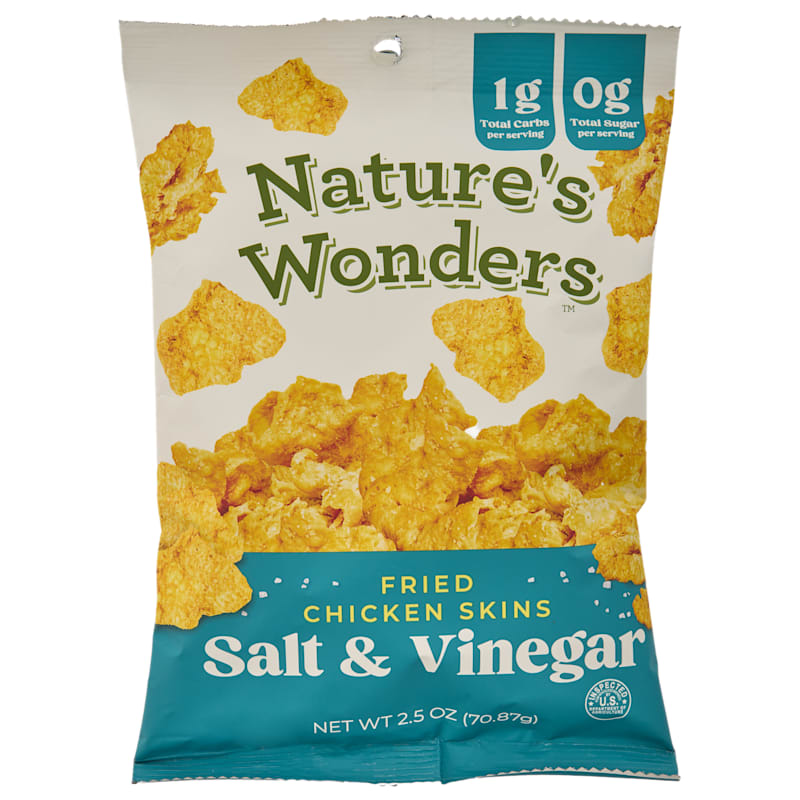 Nature's Wonders Salt And Vinegar Fried Chicken Skins