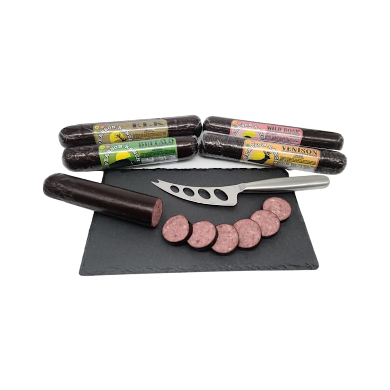 Pearson Ranch Summer Sausage Cutting Board Gift Set