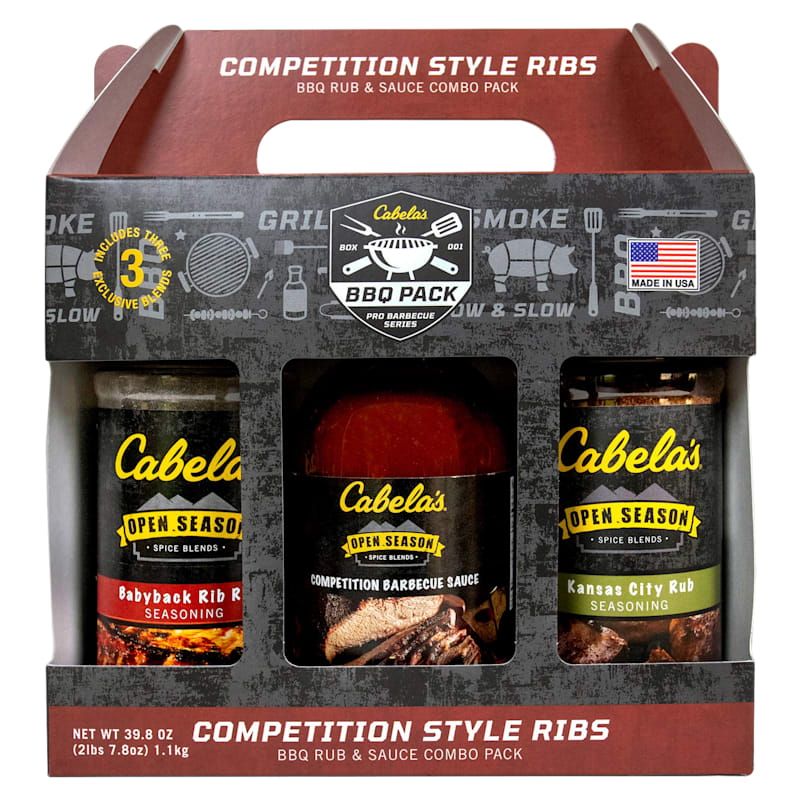 Cabela's Open Season Competition BBQ Rub and Sauce Combo Pack