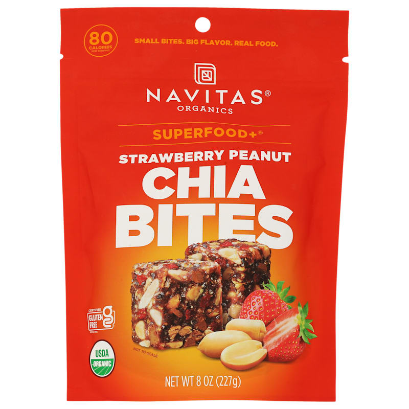 Navitas Superfood Plus Strawberry Peanut Chia Bites