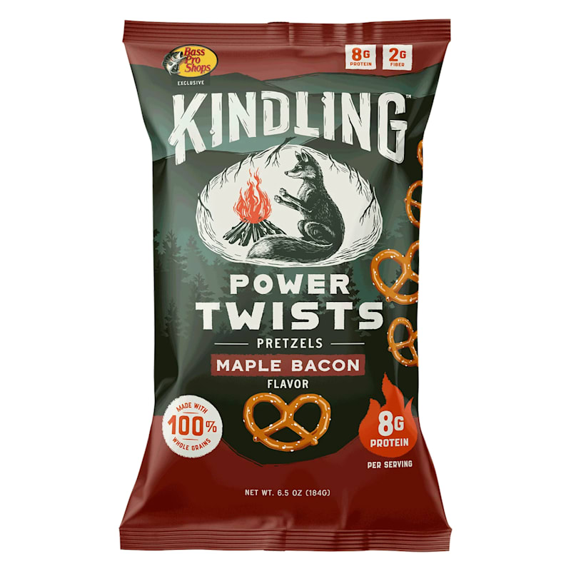 Kindling Power Twists Maple Bacon Protein Pretzels