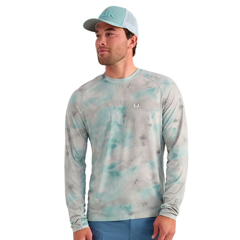 Huk Watershed Printed Long-Sleeve Crew