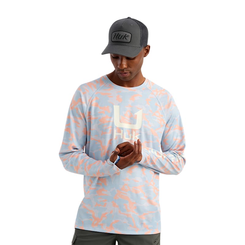 Huk Icon Printed Crew-Neck Long-Sleeve T-Shirt