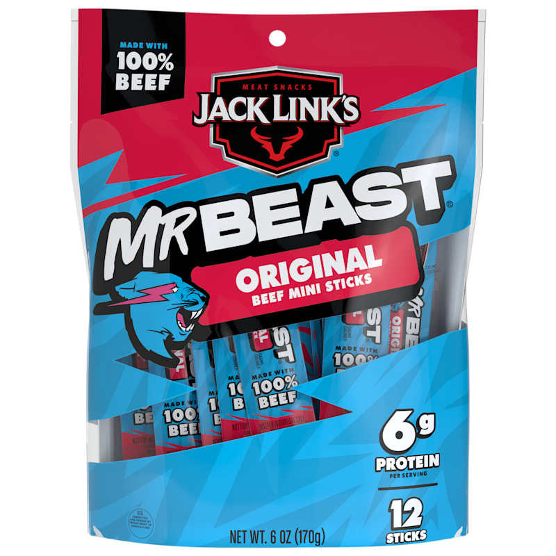 Jack Link's MrBeast Original Mini Beef Sticks