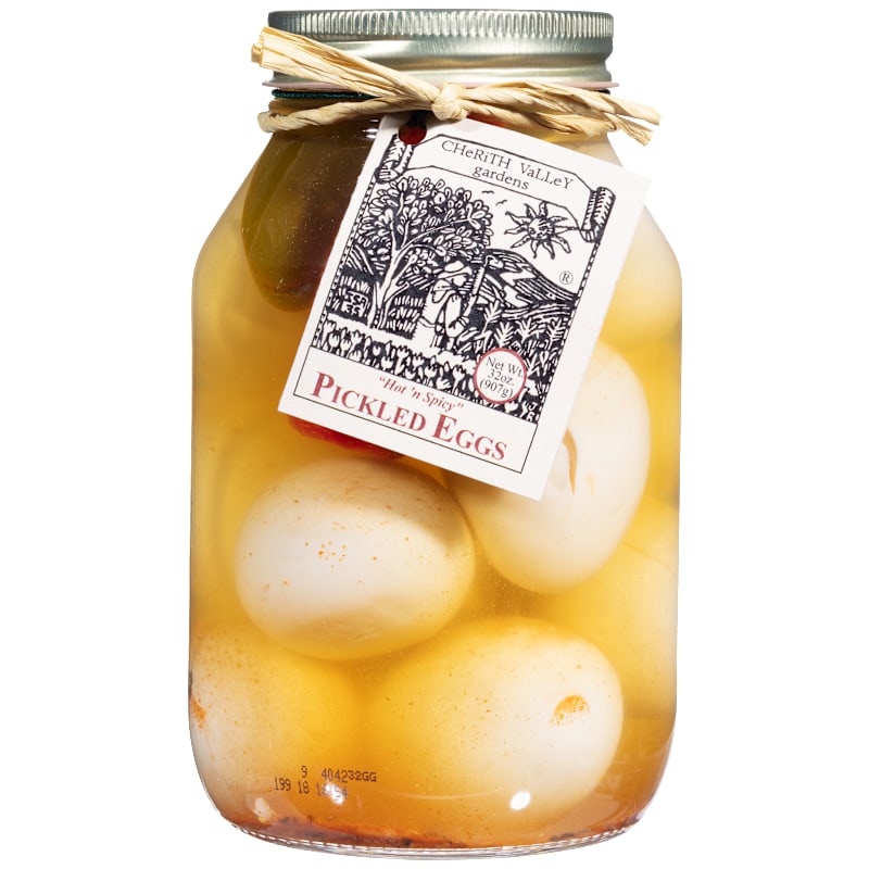 Cherith Valley Gardens Hot 'n Spicy Pickled Chicken Eggs