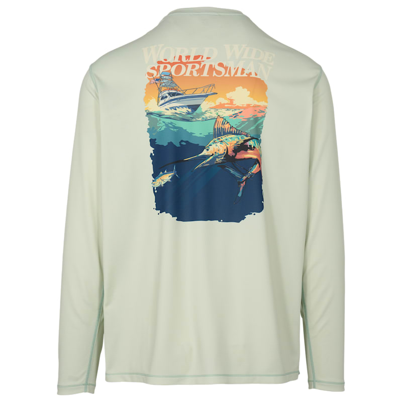 World Wide Sportsman 3D Cool Marlin Graphic Long-Sleeve Shirt