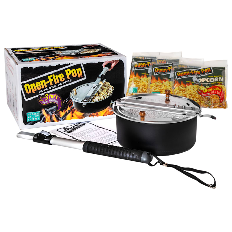 Wabash Valley Farms Open-Fire Pop Popcorn Popper Kit