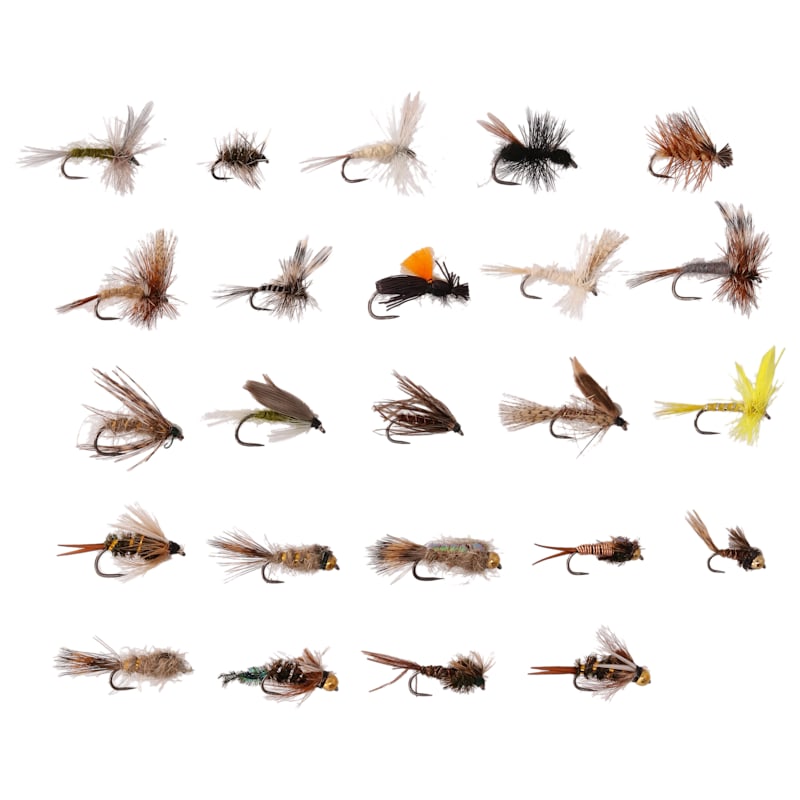 White River Fly Shop 48-Piece Vanguard Barbless Top Trout Fly Assortment