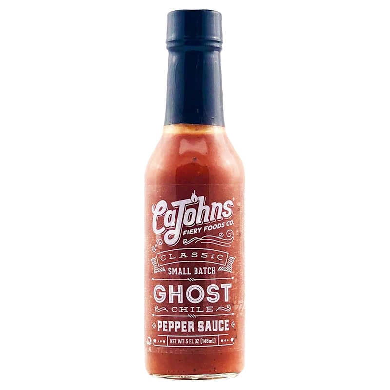 CaJohns Ghost Chile Garlic Pepper Hot Sauce