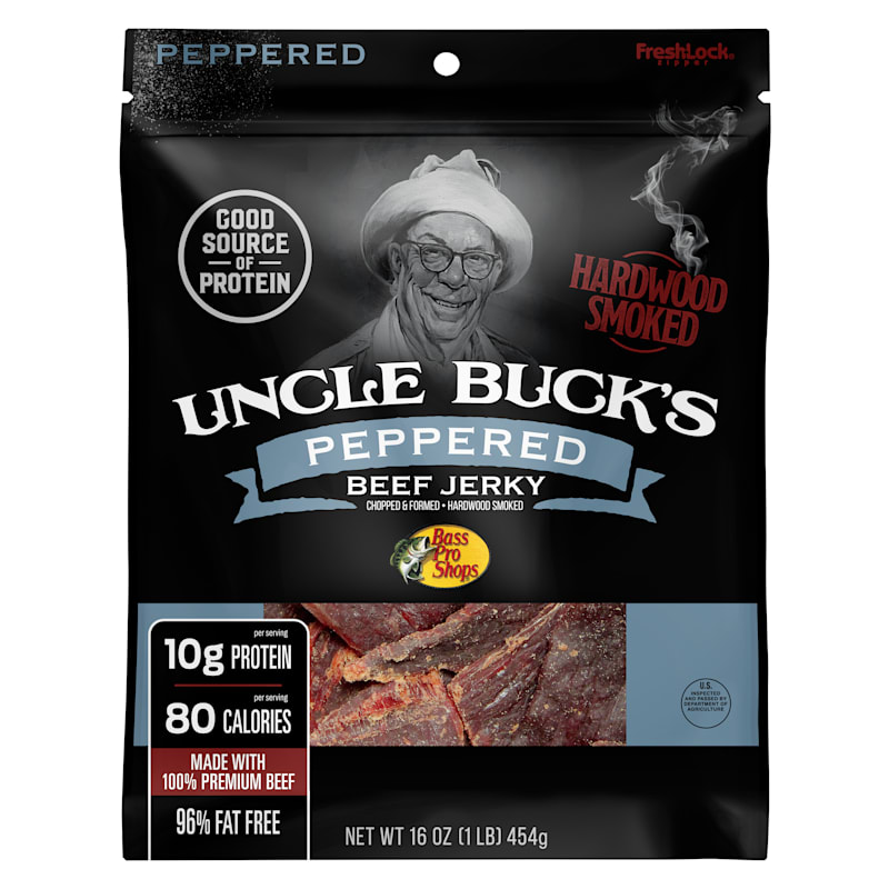 Bass Pro Shops Uncle Buck's Peppered Beef Jerky