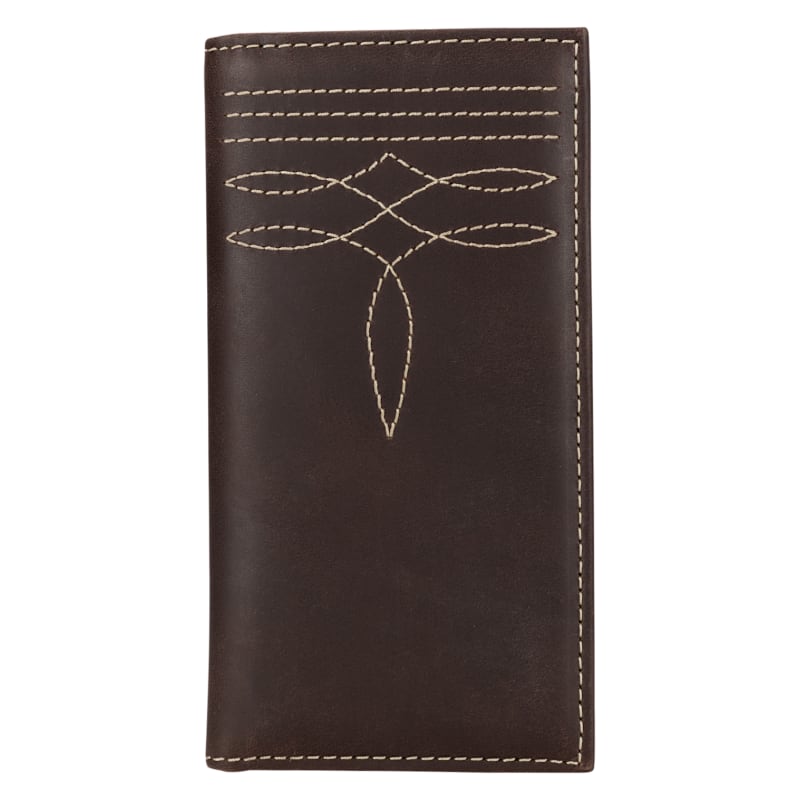 Wrangler Leather Boot-Stitch Rodeo Wallet