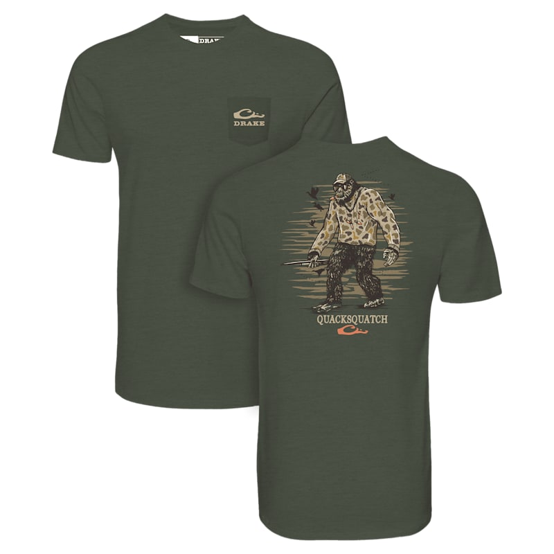 Drake Waterfowl Quacksquatch Short-Sleeve Pocket T-Shirt