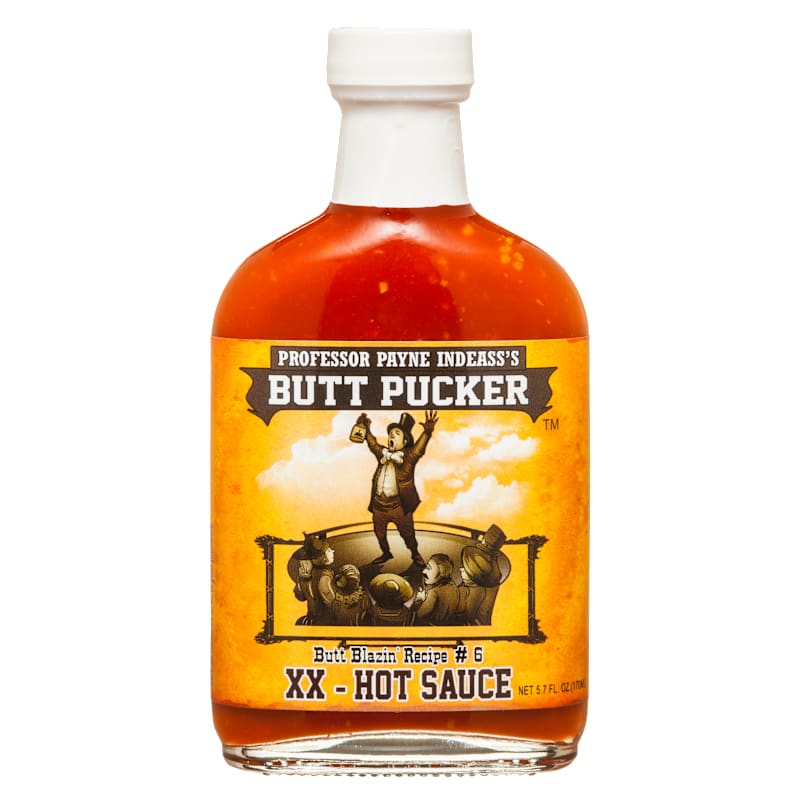 Professor Payne Indeass's Butt Pucker Butt Blazin' Recipe #6 XX Hot Sauce