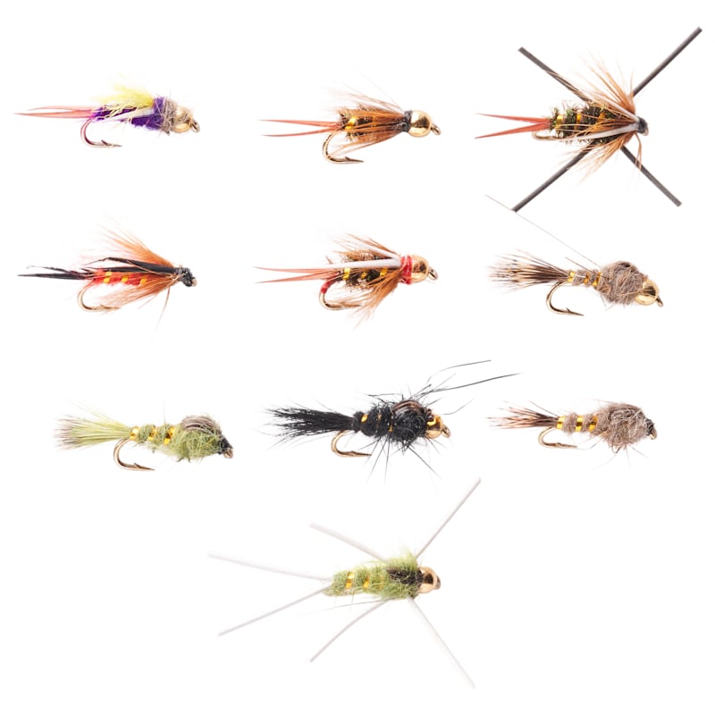 White River Fly Shop 10-Piece Classic Hare and Prince Trout Fly Assortment