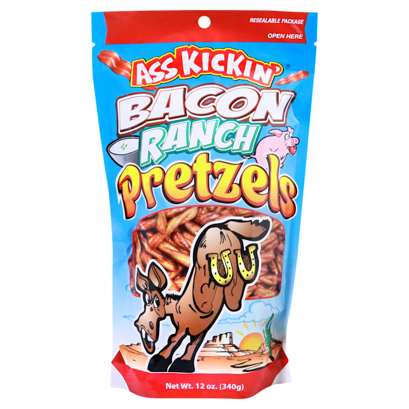 Ass Kickin' Bacon Ranch Pretzels