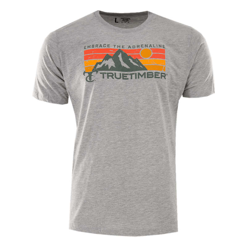 TrueTimber Embrace the Adrenaline Mountain Sunset Short-Sleeve T-Shirt for Men
