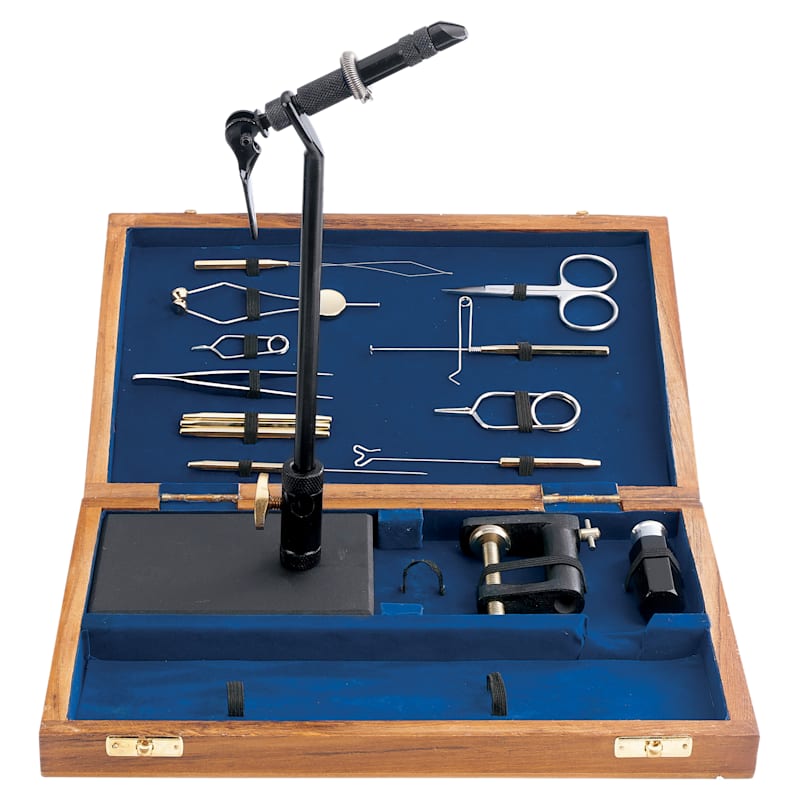 White River Fly Shop Deluxe Fly-Tying Kit with Case