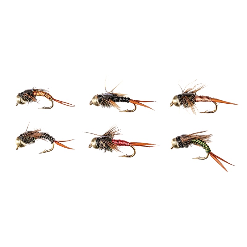 White River Fly Shop 6-Piece Classic Copper Fly Assortment