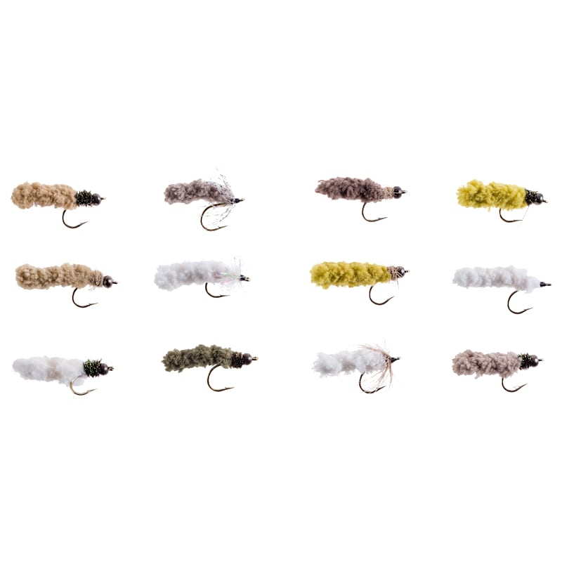 White River Fly Shop 12-Piece Classic Mop Fly Assortment