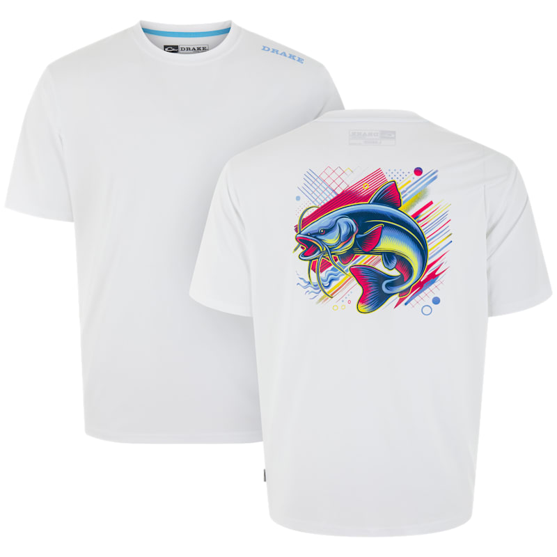 Drake Waterfowl Lake Shore Performance Short-Sleeve Crew T-Shirt