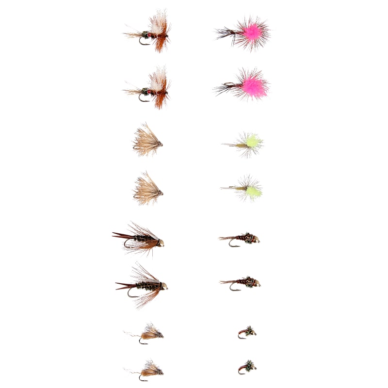 White River Fly Shop Trout Starter 16-Pack Fly Assortment