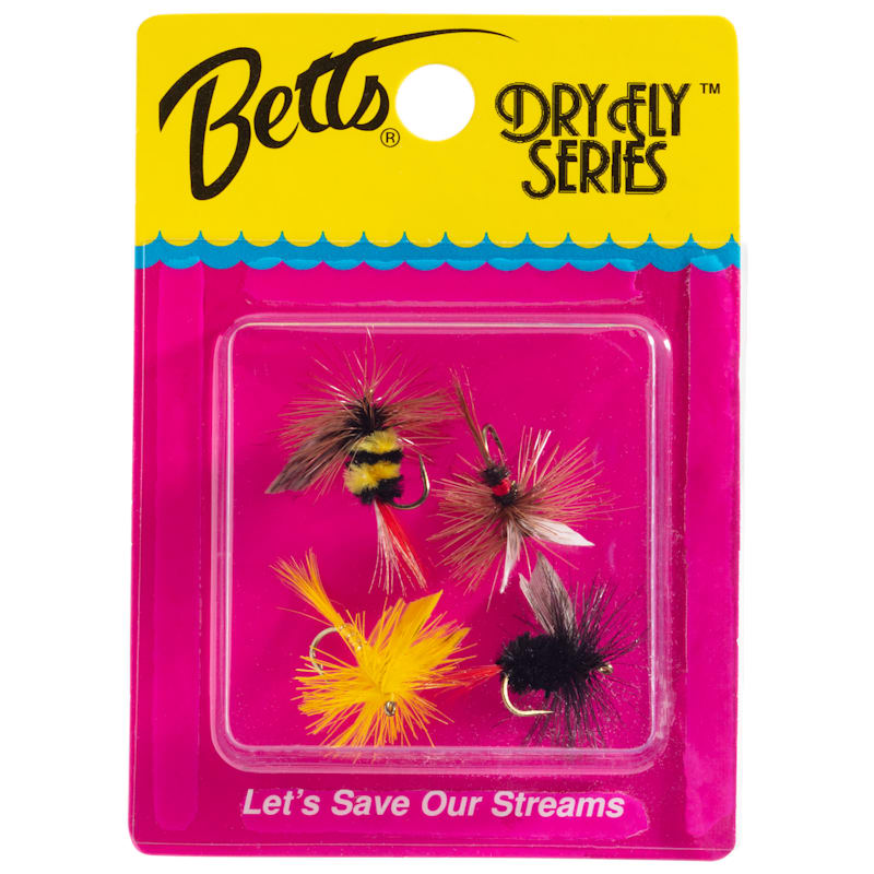 Betts 4-Piece Dry Fly Assortment