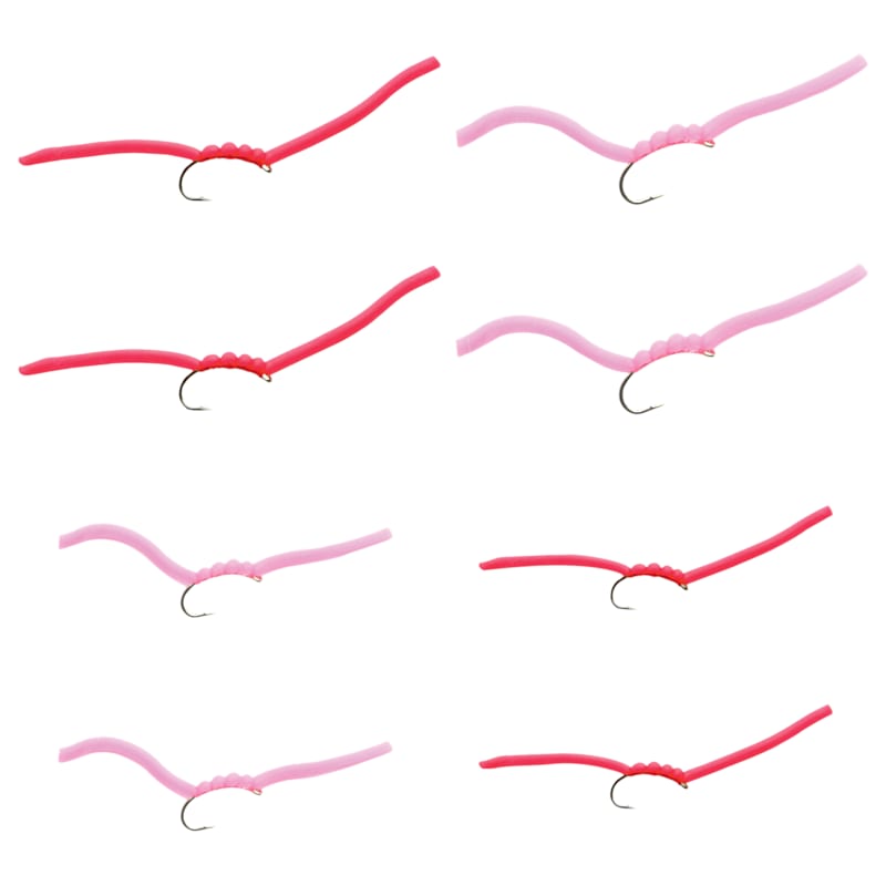 White River Fly Shop 8-Piece Sili Worm Assortment
