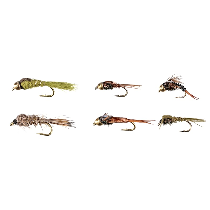 White River Fly Shop 6-Piece Classic Top Nymph Fly Assortment