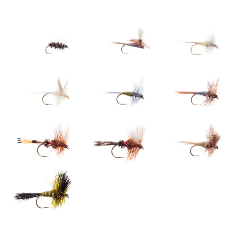 White River Fly Shop 10-Piece Riseform Barbless Dry-Fly Assortment