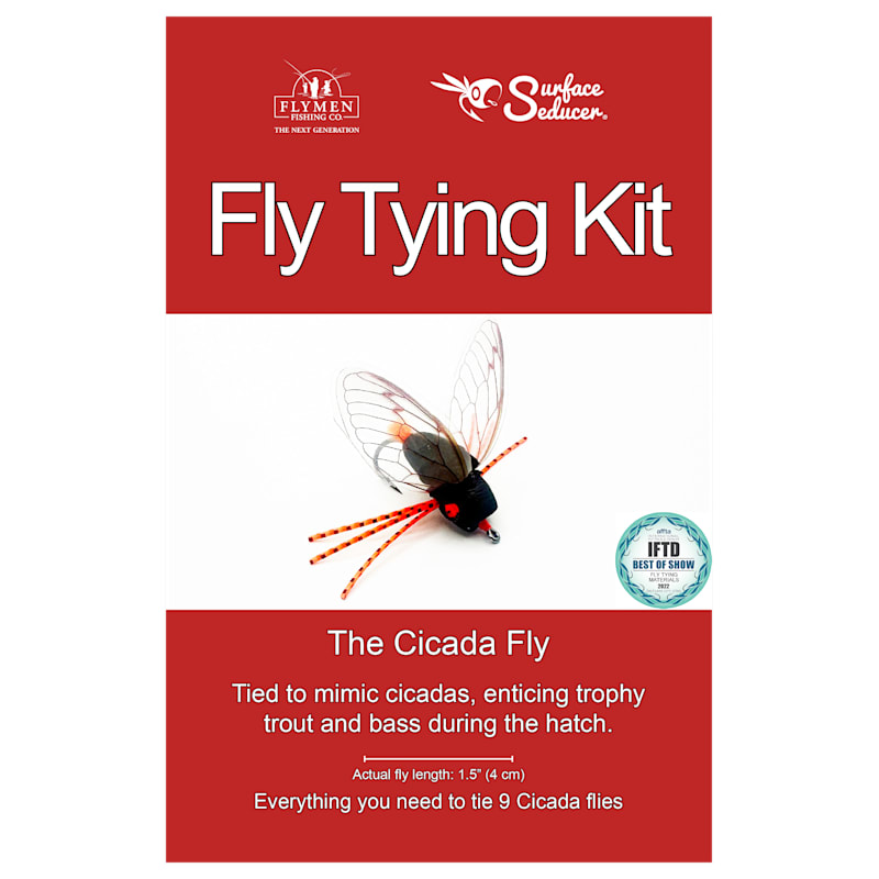 Flymen Fishing Company Surface Seducer Cicada Fly-Tying Kit