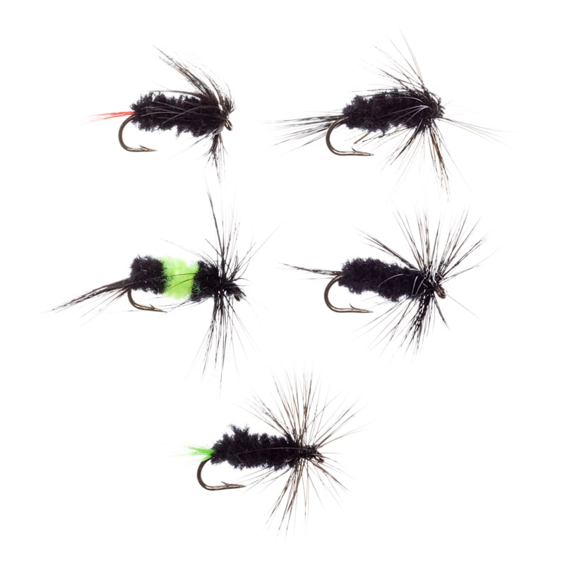 K & E Stopper Lures Black Gnat Fly Assortment