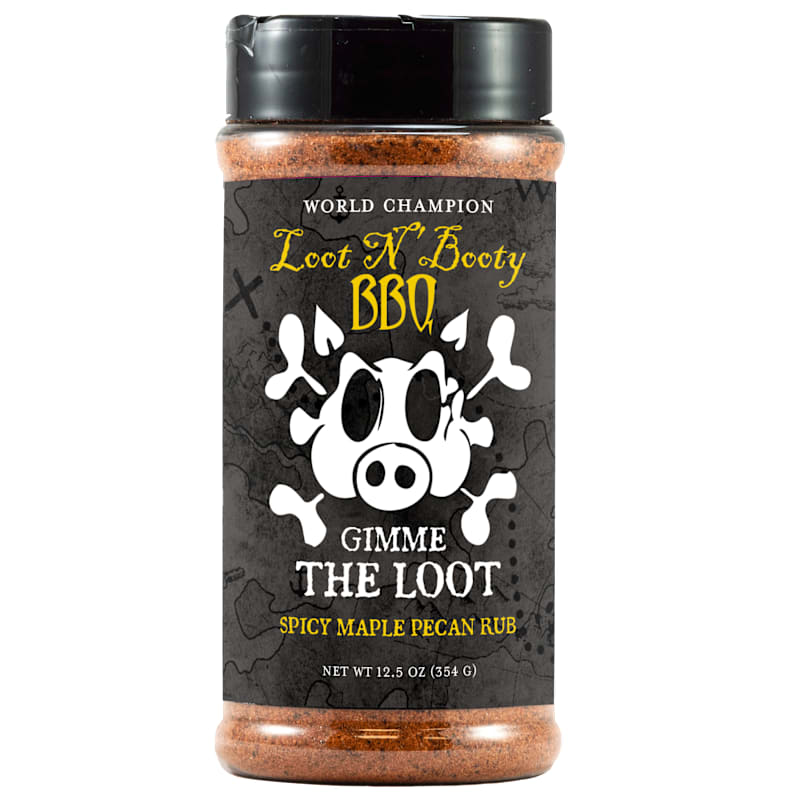 Loot N' Booty BBQ Gimme the Loot Spicy Maple Pecan Rub