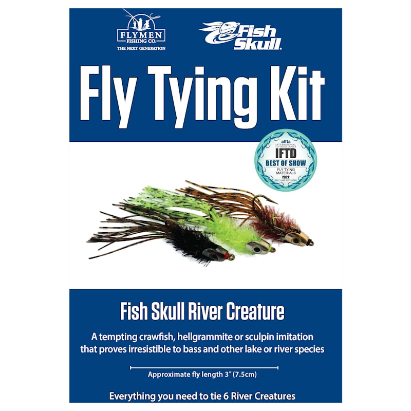 Flymen Fishing Company Fish Skull River Creature Fly-Tying Kit