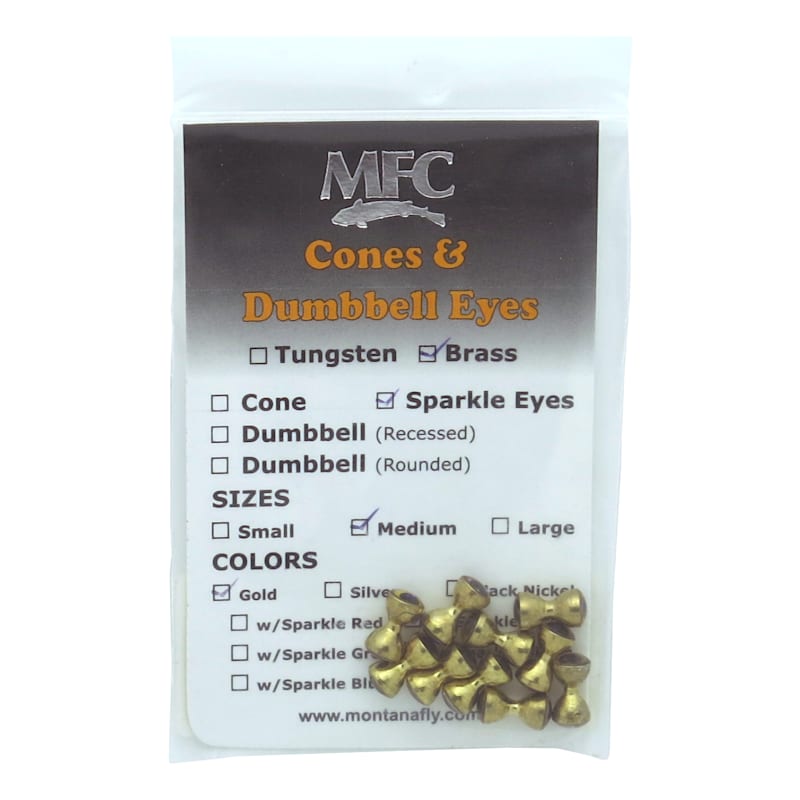 Montana Fly Company Sparkle Dumbbell Eyes 10-Pack