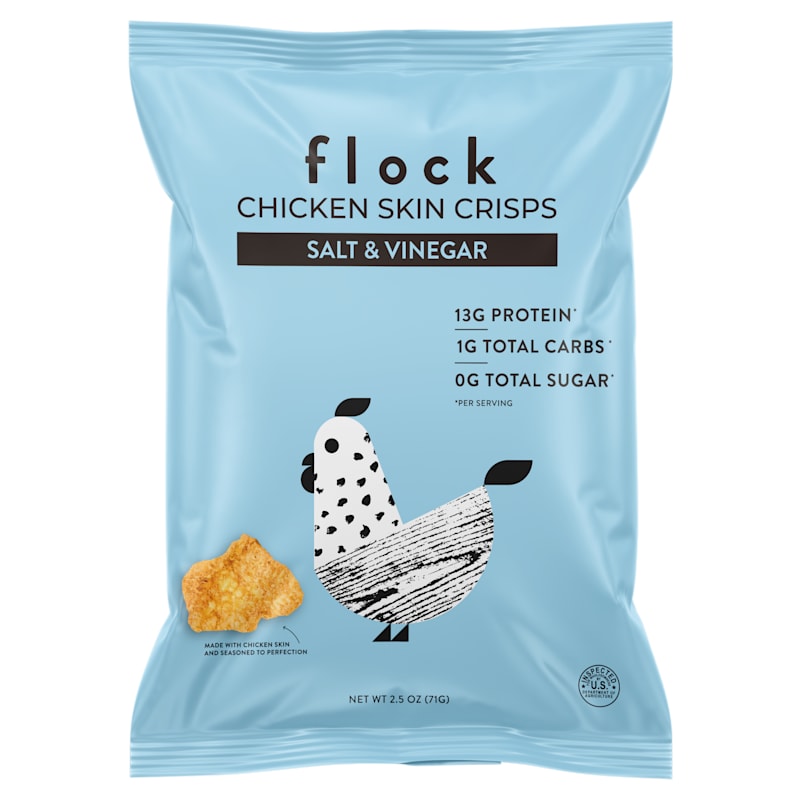 Flock Salt and Vinegar Chicken Skin Crisps