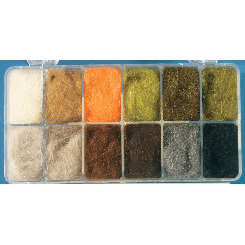 Wapsi Life Cycle Nymph and Caddis 12-Compartment Dubbing Dispenser