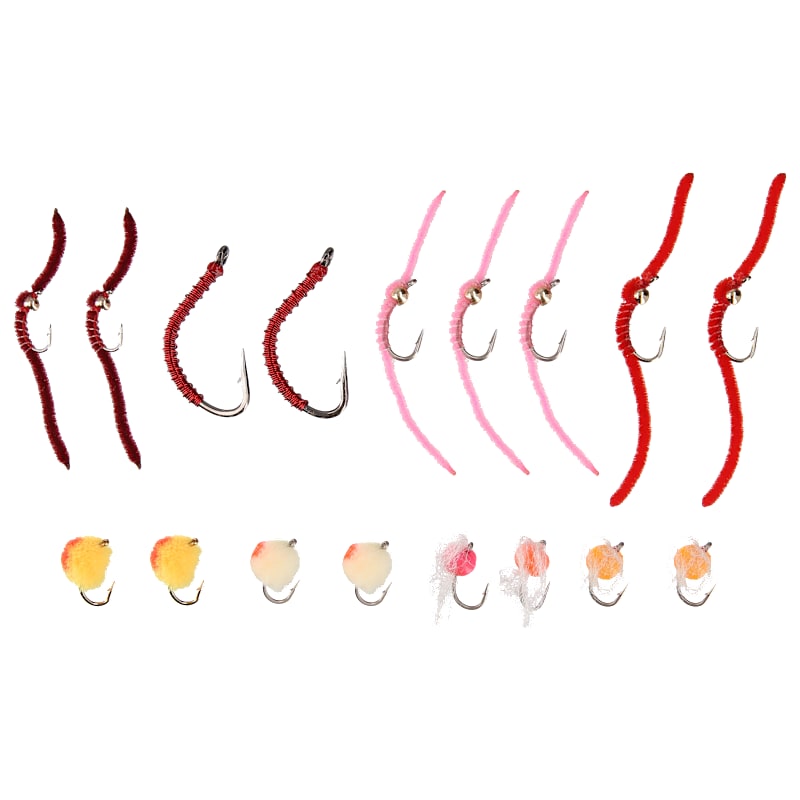 White River Fly Shop Happy Meal Combo 16-Pack Fly Assortment
