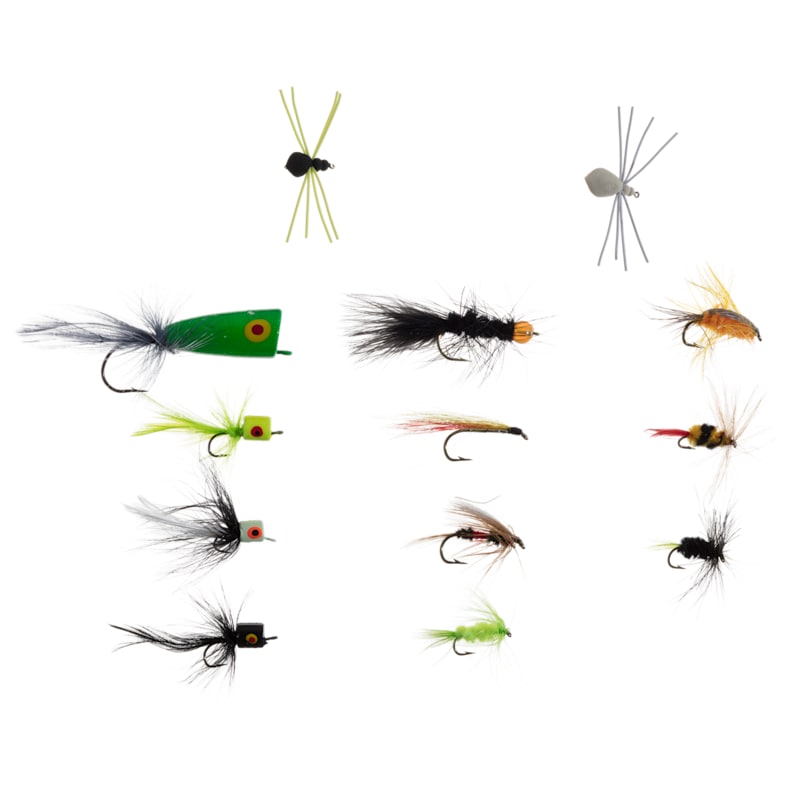 K & E Stopper Lures 13-Piece Freshwater Fly Kit