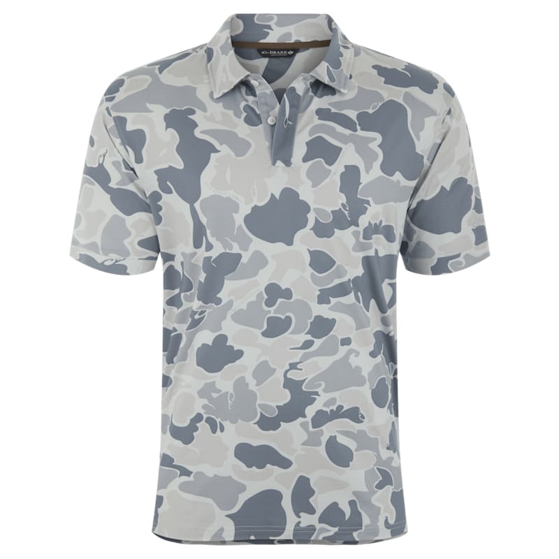 Drake Waterfowl Camo Performance Polo