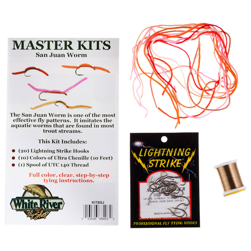 White River Fly Shop Masters San Juan Worm Fly Tying Kit