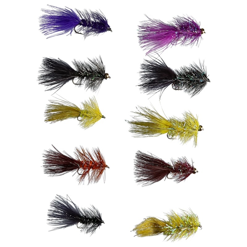 Perfect Hatch Premium 10-Pack Bugger Fly Assortment