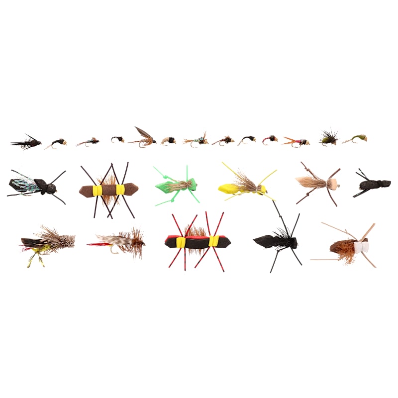 White River Fly Shop 48-Piece Vanguard Hopper-Dropper Fly Assortment