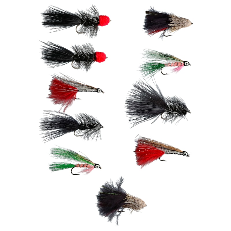 Perfect Hatch Premium 10-Pack Streamer Fly Assortment