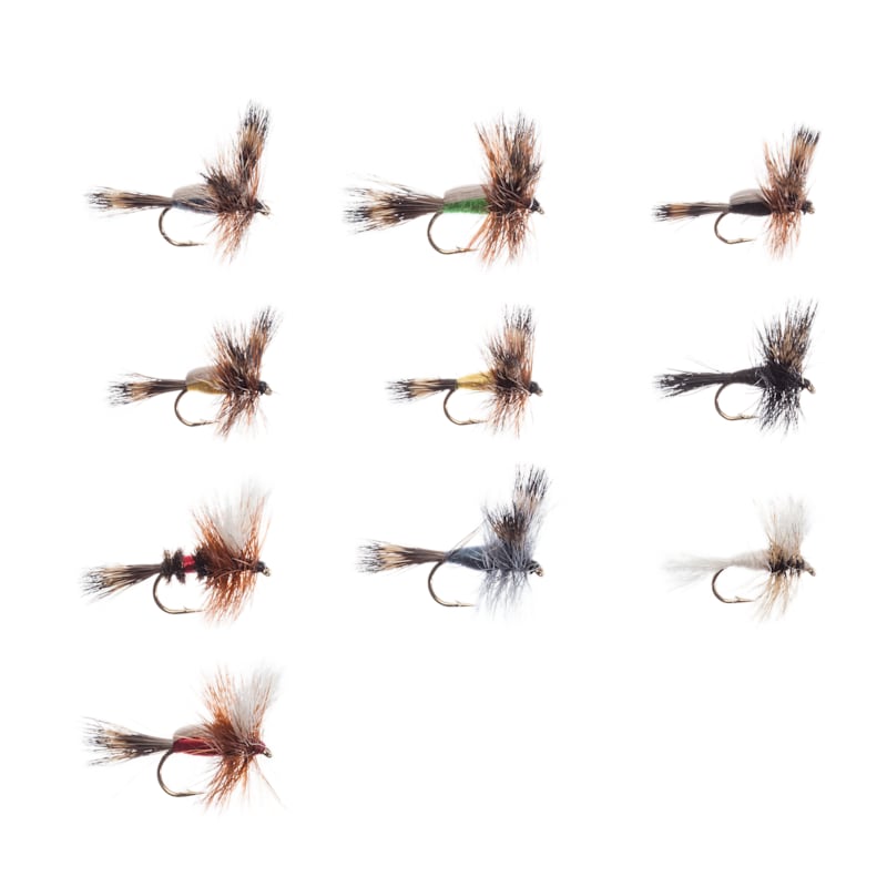 White River Fly Shop 10-Piece Classic Hairwing Fly Assortment