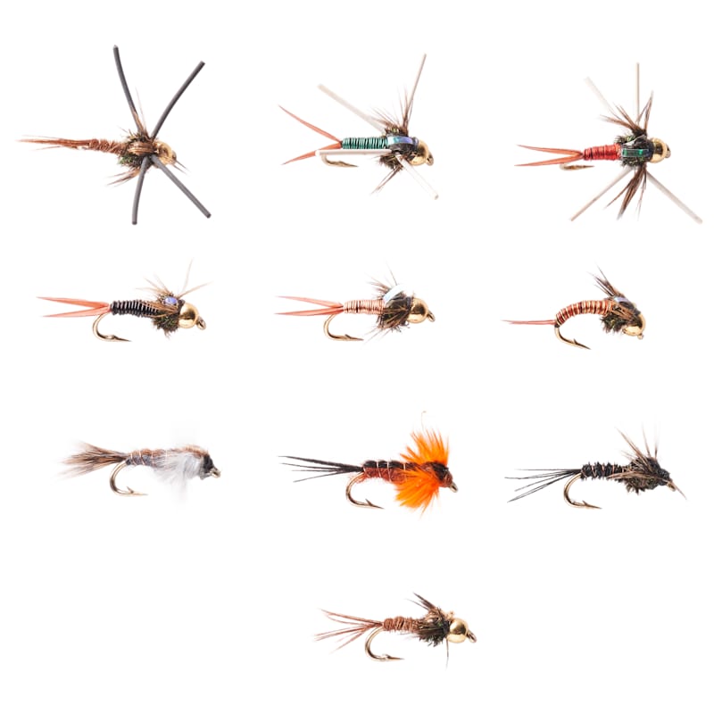 White River Fly Shop 10-Piece Classic Copper and Pheasant Trout Fly Assortment