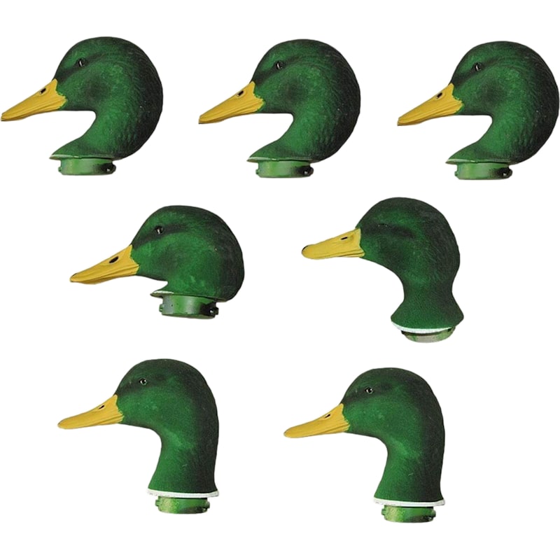 Dakota X-Treme Mallard Drake Flocked Replacement Heads 7-Pack
