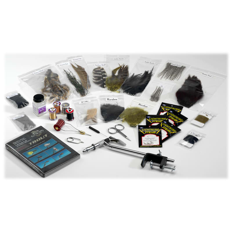 White River Fly Shop Deluxe Fly Tying Kit - Trout Tying
