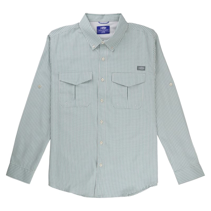 AFTCO Sirius Tech Vented Long-Sleeve Button-Down Fishing Shirt for Men