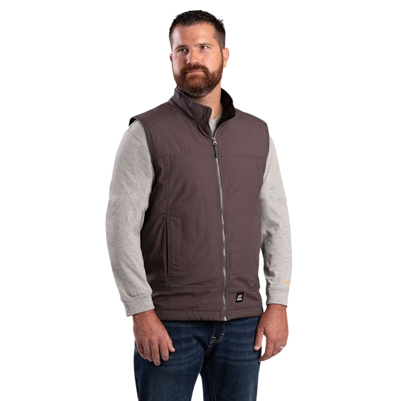 Berne Heartland Fleece-Lined Ripstop Vest for Men