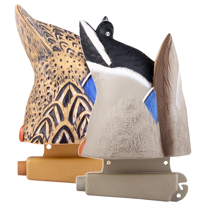 GHG Pro Grade Butt-Up Feeder Mallard Duck Decoys 2-Pack